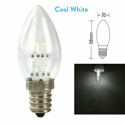 UNI E12 LED Candelabra Light Bulb 4LEDS Candle Lamp 0.8W Light Warm / Cold White