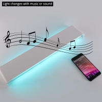 LED Wall Light RGB Dimmable APP Remote Control Bluetooth-compatible Wall Lamp For Decorative Atmosphere Input AC220V110V