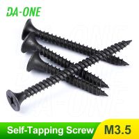 M3.5 Phillips kepala datar sekrup Self-Tapping kepala bor silang hitam sekrup kayu baja karbon kelas 12.9 5-30 buah