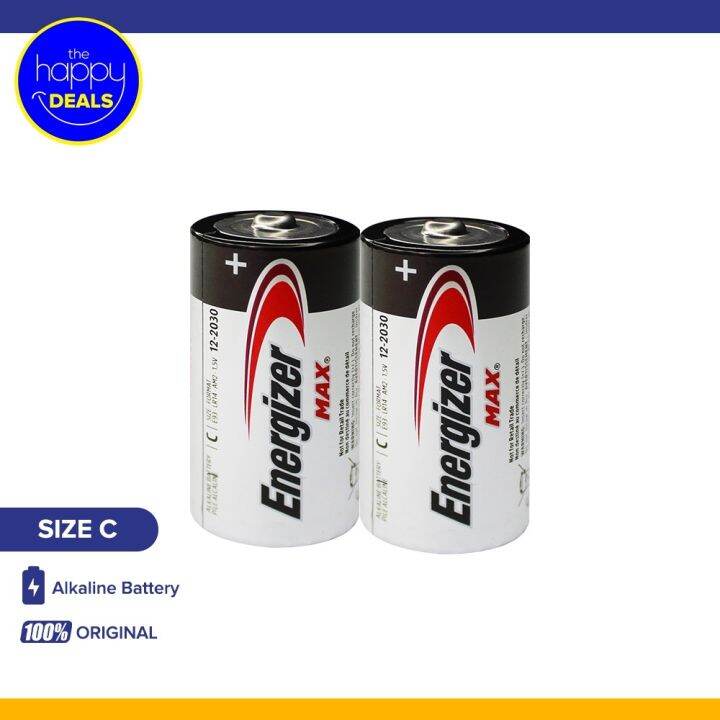Energizer Max Alkaline Size D Batteries Pack of 2 Lazada PH