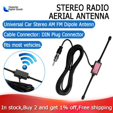 Universal Roof Mount AM/FM Bands Radio Stereo Amplified Car Truck SUV  Antenna
