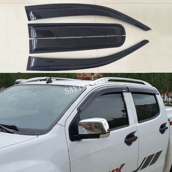 20122018 Car Wind Deflector Awnings Shelters For DMAX DMAX Black
