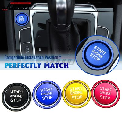 Car Engine Start Stop Button Ring Cover Trim For Volkswagen Magotan Passat B8 Arteon CC Jetta Golf MK7 T-Roc Auto Accessories Towels