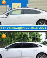 Dt23dkmznbi สำหรับ Volkswagen VW CC Arteon 2018-2021แม่พิมพ์หน้าต่างประตูสไตล์รถสติกเกอร์อุปกรณ์ประดับตกแต่งอุปกรณ์ป้องกันฝาครอบแถบสีดำ