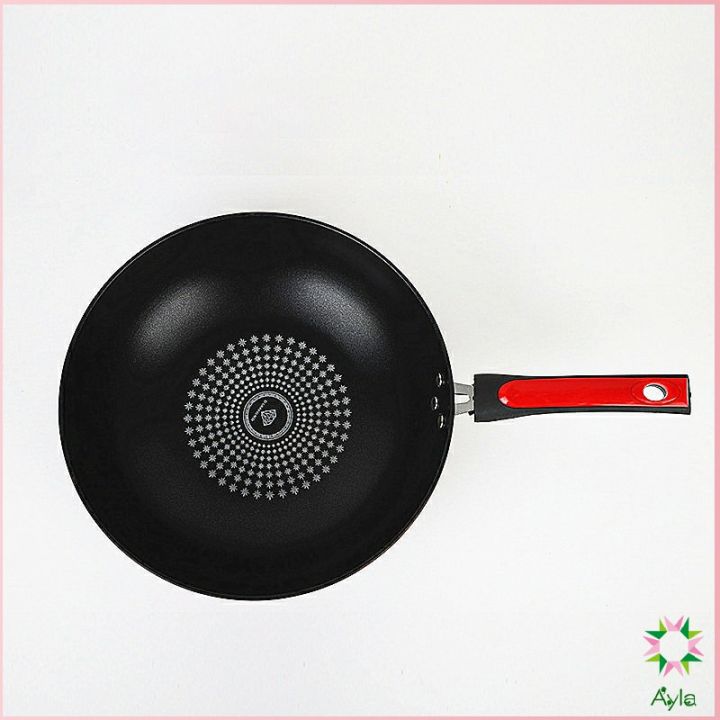 ayla-กระทะเคลือบผงเพชร-เส้นผ่านศูนย์กลาง-32cm-non-stick-pan