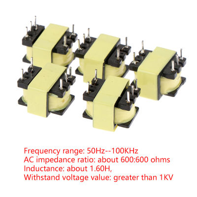 5ชิ้น600โอห์ม Toroidal หม้อแปลง Isolator เสียงความถี่600: 600เสียงแยกหม้อแปลง1:1 Toroidal กับ5 Pins