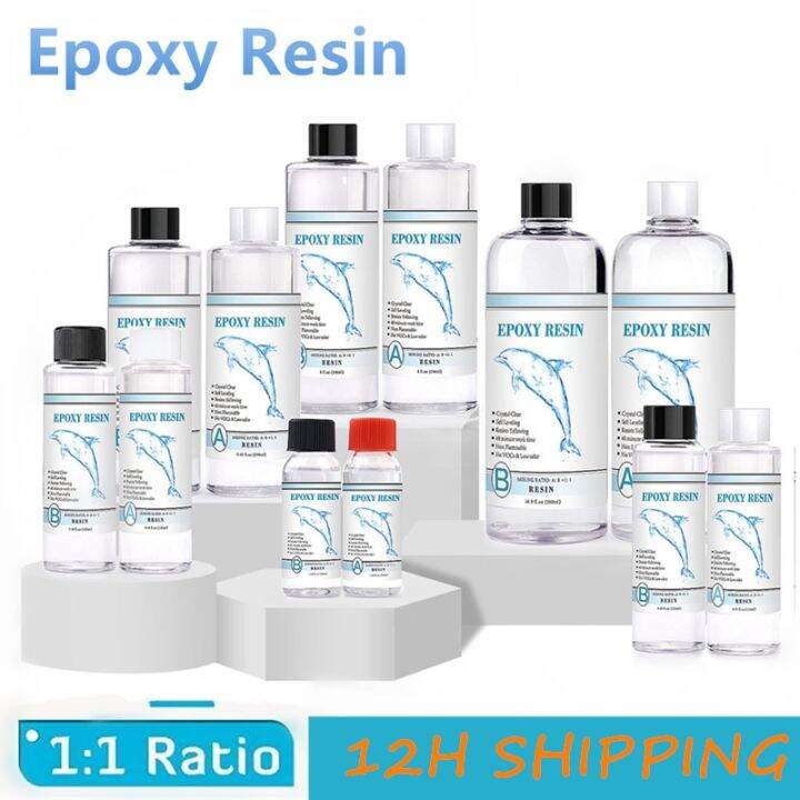 【CW】 1:1 AB Crystal Clear Epoxy Resin High Adhesive Hardener Bubbles ...