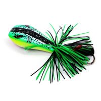 【CW】 1PCS Frog 90mm/10g Hard Bass Bait Snakehead Topwater Fishing Lures Tackle Pink