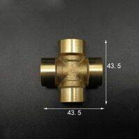 Brass Splitter Cross 4 Way Pipe Fitting DN10 3/8 BSP Female Adapter Connector Coupling