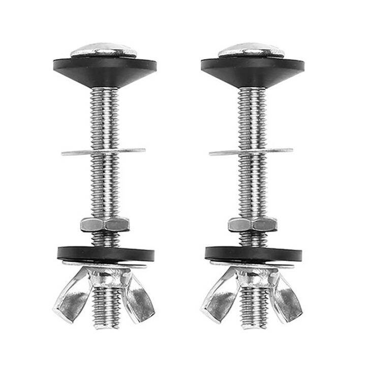 2 Pack Toilet Tank to Bowl Bolt Kits Cistern Bolts Kit,Stainless Steel ...