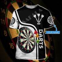 Personalized 2023 New Product Darts Shooter Cross 3d Printing Slim T-shirt เสื้อยืดผู้ชาย แขนสั้น ลำลอง Milk Fiber Better Than Cotton Xs-5xl