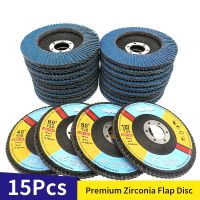 10Pcs Zirconia Flap Discs 115mm Sanding Discs 4.5 Inch 40/60/80/120 Grit Grinding Wheels Blades for Angle Grinder Finishing Cleaning Tools