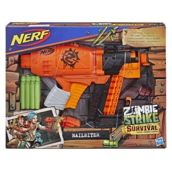 Nerf Zombie Strike Survival System Nailbiter Blaster Th