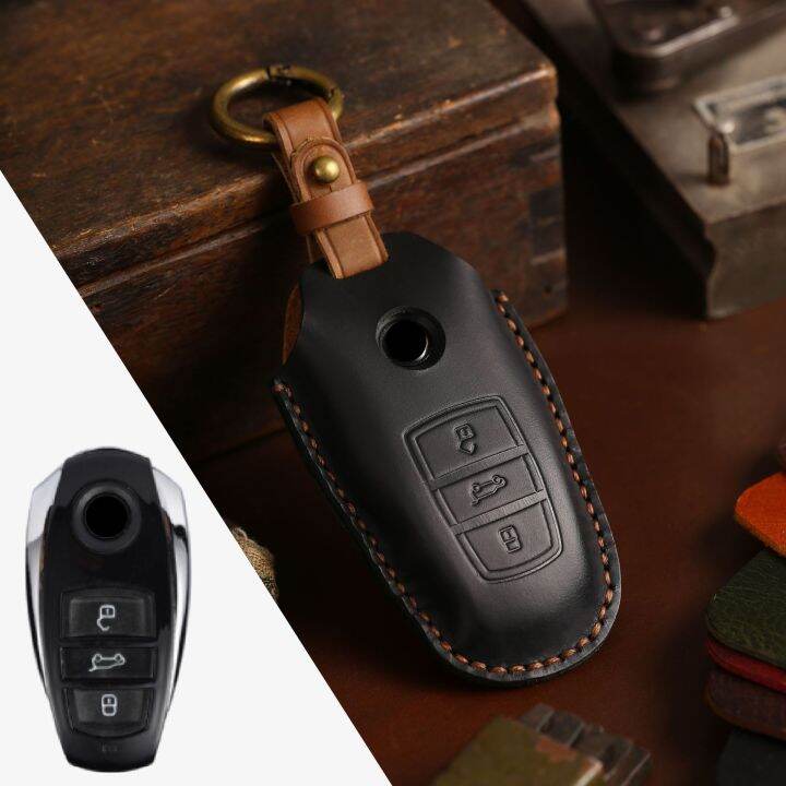 car-accessories-luxury-leather-key-case-cover-fob-protector-for-volkswagen-vw-touareg-2018-keychain-holder-keyring-shell-bag