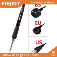 Foriot  60W ปรับอุณหภูมิได้หน้าจอดิจิตอลเครื่องเชื่อมเหล็กเครื่องเชื่อมเหล็กไฟฟ้าอเนกประสงค์สำหรับใช้ในครัวเรือน