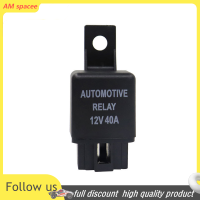 ? AM รีเลย์รถยนต์12V 4Pin รีเลย์รถยนต์กับ Black Red copper Terminal Auto Relay