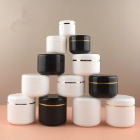 50Pcs/Lot Refillable Bottles Travel Face Cream Lotion Cosmetic Container Plastic Empty Makeup Jar Pot 10/20/30/50/100/150G