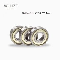 ตลับลูกปืน6204zz Whuzf ขนาด20*47*14มม. 2/4ชิ้น Abec-1 6204 Z Zz 6204 440c ตลับลูกปืน6204z 2021