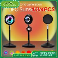 1/3/4PCS Colorful Ambient Lighting Stunning Effect Ufo Modern Unique Rgb Led Technology Projection Lamp Easy To Use Night Lights