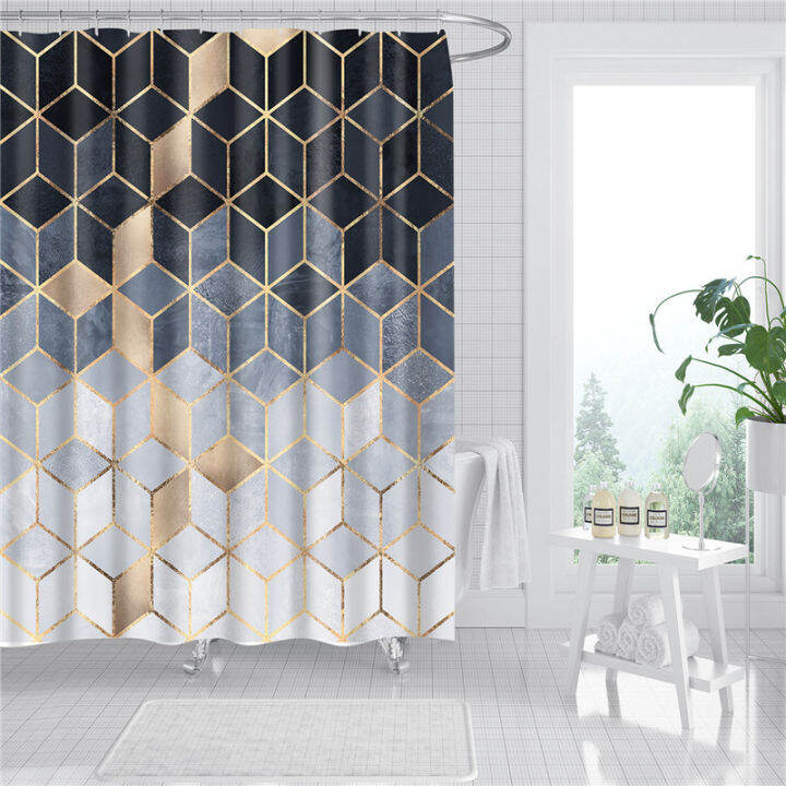 modern-3d-print-bathroom-shower-curtain-set-waterproof-mildew-proof-bath-curtain-environmental-toilet-door-curtain-with-12-hooks