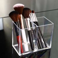 【YD】 Organizer 2 Grids Makeup Storage Tube Student Desktop Holder