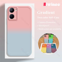 NIWINEE เคสโทรศัพท์เต็มรูปแบบ TPU ไล่ระดับสีสำหรับ Realme C33ป้องกันกล้องวงจรปิดแบบสี DJ01-1ซิลิโคนกันกระแทกป้องกันเคสนิ่มใส่โทรศัพท์ตก