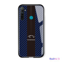 UCUC เคสโทรศัพท์เคสสำหรับ Realme 5iแก้วโทรศัพท์มือถือกรณีคลาสสิกแฟชั่นรถแข่งปลอกมันวาวนุ่มขอบกระจกนิรภัยที่ครอบคลุมกรณี