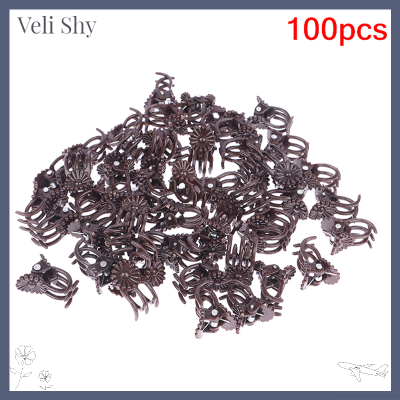 Veli Shy คลิปที่ยึดรองรับต้นไม้พลาสติก10/50/100ชิ้นเครื่องมือทำสวนคลิปก้านกล้วยไม้