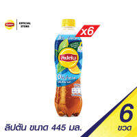 (แพ็ค 6) ลิปตัน ซีโร่ เลมอน ขวด ขนาด 445มล.