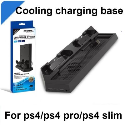 ▦✼✤ Uniwersalna baza do ładowania chłodzącego stojak rakietowy stojak do ładowarki pionowej do PS4 Pro/slim przenośna ładowarka Cradle do PS4 Slim