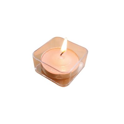 High transparent plastic wax tea cup wind cup round square love hand soy wax candles diy