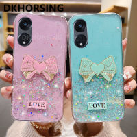 DKHORSING เคสโทรศัพท์2023 A16สำหรับ OPPO A98 A57 A77 A78โปร่งใสกันกระแทก A77S A96 A76 A17 A17K น่ารักผีเสื้อแวววาวซิลิโคน OPPOA98ฝาหลัง5G เคส Oppo A78 5G