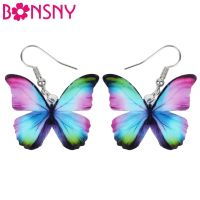 Butterfly Earrings Big Dangle Big Drop Butterfly Earrings - Acrylic Fashion - Aliexpress