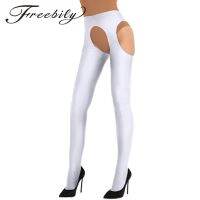 (Xianle Clothing)2018 Freebily ชุดชั้นในสตรี Hollow Out เปิด Crotch ถุงน่องยาว Full Footed ยืด Suspender Pantyhose Tights Bodystocking