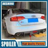 ตัวกระจายกันชนหลังคาร์บอนไฟเบอร์ K S4ขอบรถ Audi A4 B8 2009 2010 2011 2012ชุดแต่งรถอุปกรณ์เสริมลิ้นหลังดิฟฟิวเซอร์