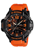 Casio G-Shock นาฬิกาข้อมือผู้ชาย สายเรซิ่น รุ่น GA-1000,GA-1000-4,GA-1000-4A - สีดำ/ส้ม