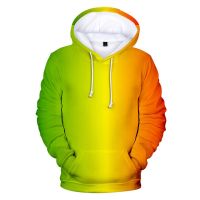 3D Graphic Print For Men Boy Hooded Hoodies Long Sleeve Hip Hop Colorful Sweatshirt Clothing Autumn Spring Oversized Tops