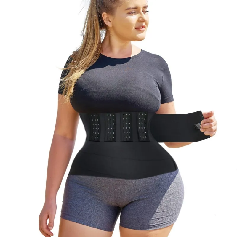 Waist Wrap, Snatch Me Up Bandage Wrap Waist Trainer for Women Adjustable  Waist Trimmer Invisible Body Wrap Shapewear Black : : Sports &  Outdoors