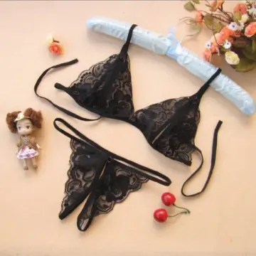 Transparent Sexy Lingerie Women Underwear Set Push up Bra Set Bra+