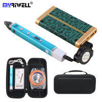 Myriwell 3D Pen LED Screen Smart 3D Printing Pen Mobile Power Supply USB Charging 3D Pens Child Creative Toy Birthday Gift