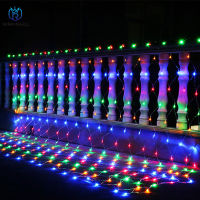 220V Color light string Outdoor Christmas decoration Gypsophila waterproof Decorative lights led fishing net string lights