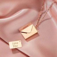 Envelope Locket Necklace Envelope Necklace With Message Custom Envelope Necklace Necklaces For Women Necklace Neclaceses Women