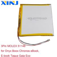 3.7V 4500mAh 16.6Wh 30100100 3Pin MOLEX 51146 Polymer Li Lithium Lipo Battery For Onyx Boox Chronos eBookE-book Tagus Gaia Eco [ Hot sell ] mzpa12