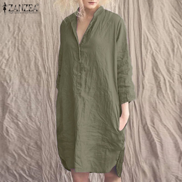 Casual button sale up dress