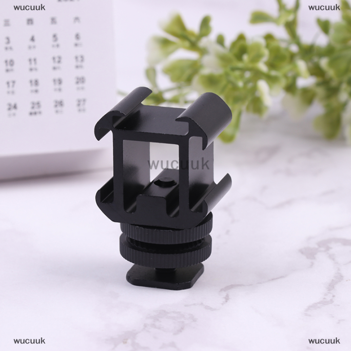 wucuuk-กล้องสามหัว-hot-shoe-mount-adapter-ตัวยึดสกรูคู่ขาตั้ง