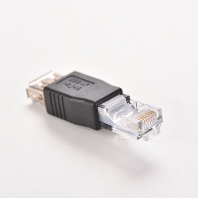 MSAXXZA หัวแปลงหัวคริสตัลเป็นสายเคเบิลอเนกประสงค์แลนเพื่อ RJ45แปลง USB ตัวเมียเป็น RJ45อะแดปเตอร์แปลงหัวต่อตัวผู้แล็ปท็อปขั้วต่ออีเธอร์เน็ต