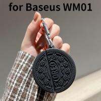 HF สำหรับ Baseus WM01เคส Oreo บิสกิตซิลิโคนกันกระแทกหูฟังป้องกันการชนกันฝาปิดป้องกันสำหรับมินิ WM01