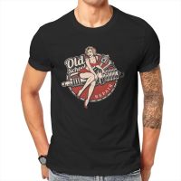 Hot Rod Retro Rockabilly Old School TShirt For Men Pin Up Model Pop Art Camisetas Novelty T Shirt Homme Print Loose XS-4XL-5XL-6XL