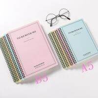 A5 B5 Spiral book coil Notebook To-Do Lined Paper Journal Diary Sketchbook For School Supplies Stationery Store