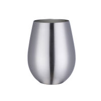 1PCS 500ml 17 Ounces Stainless Steel Beer Wine Cup Large Wine Glasses Cocktail Cup Metal Egg Shaped Gold Drinking Mug Coffee Cup